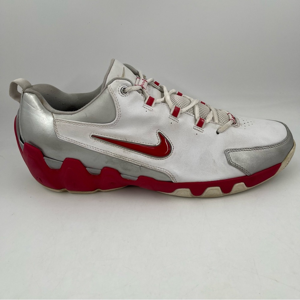 Nike Men’s 2004 Air Flight Low University Red White Lace Up Shoe Sneaker-Size 14